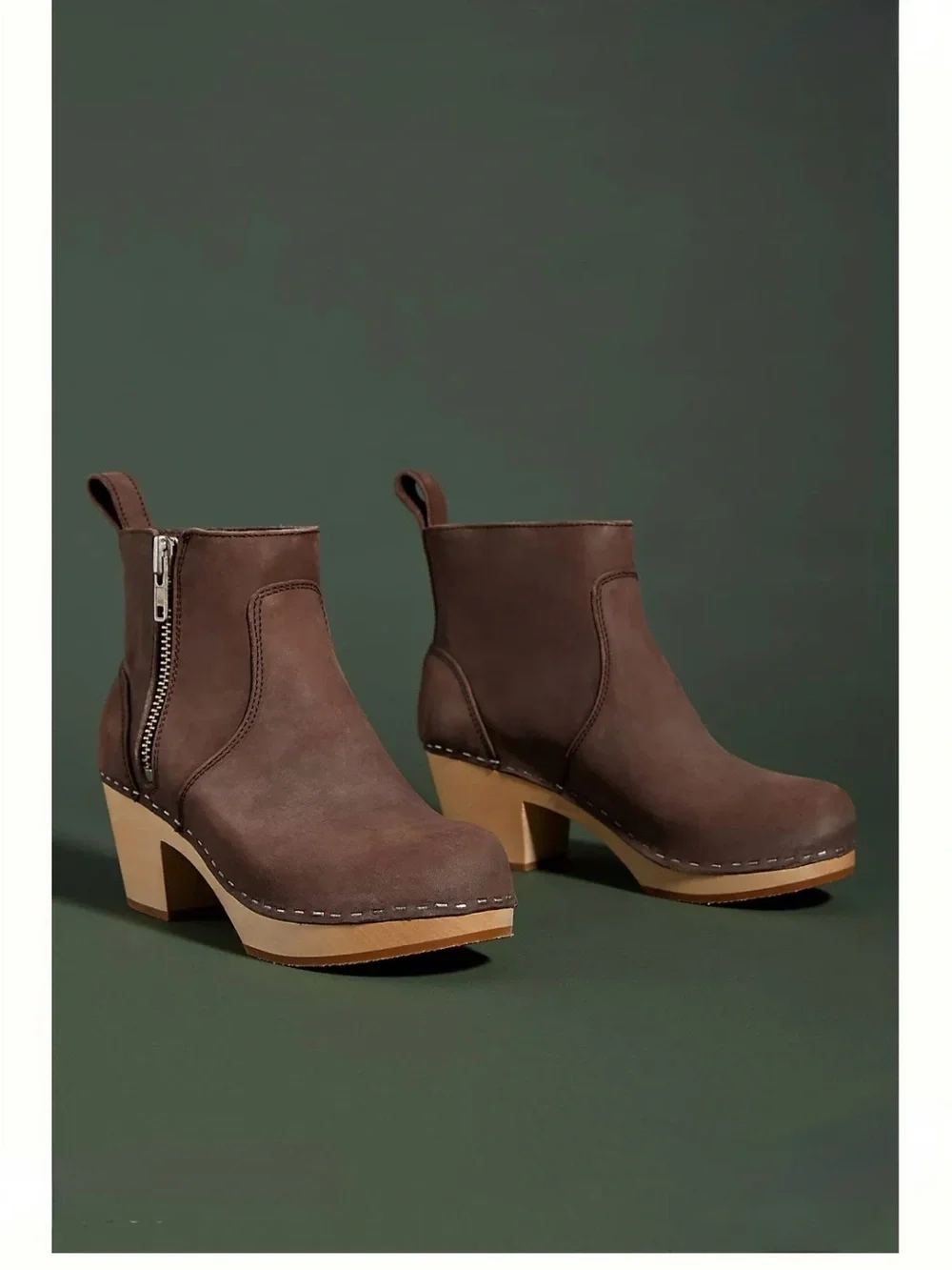 Swedish Hasbeens Zip It Emy Boots Size 37